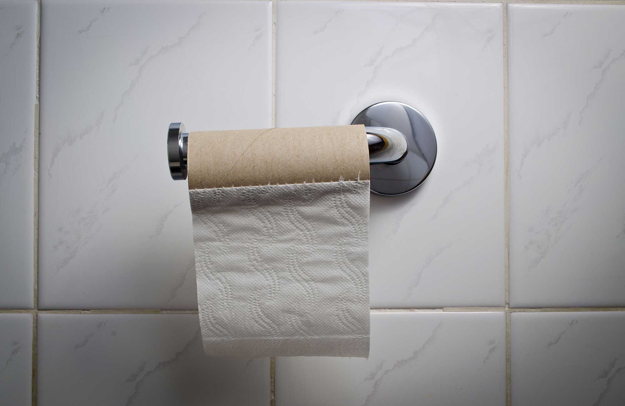 Slave used toilet paper clean